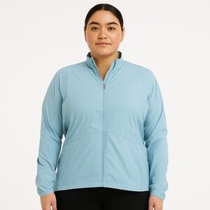 Merrell Sky Blue Running Lightweight Vented Performance Windbreaker Jacket XL